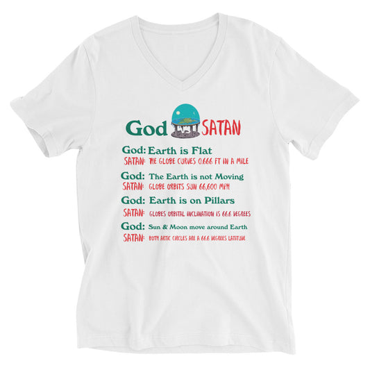 God vs Satan V-Neck